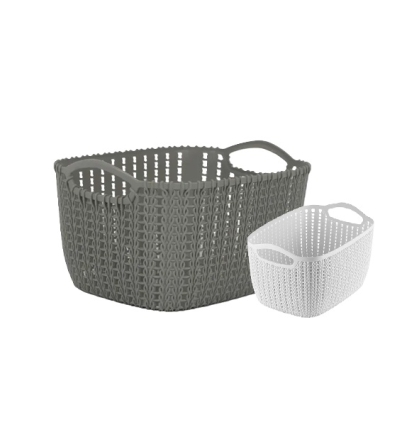 CANASTA PLASTICA RATTAN 29 X 20 X 15 CM