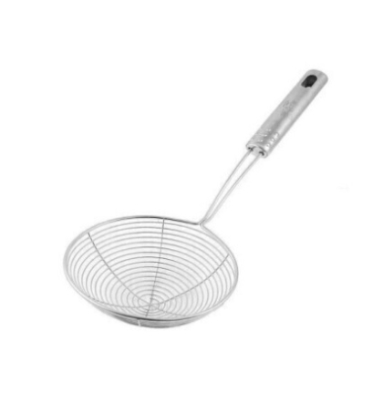 ESPUMADERA ALAMBRE MANGO ACERO 22 CM