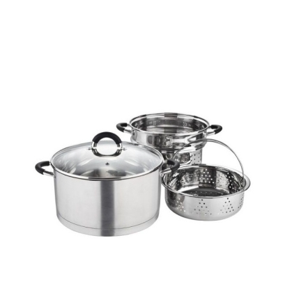 OLLA + VAPORERA + COLAPASTA 4 PIEZAS