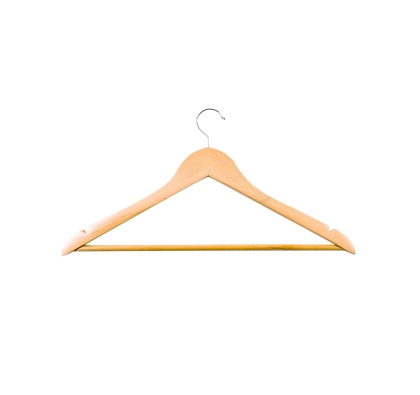 PERCHA MADERA LUSTRADA 44 CM