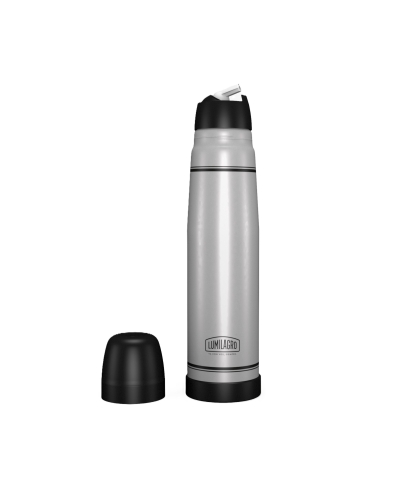 TERMO ACERO LUMILAGRO PLATEADO 1 LITRO