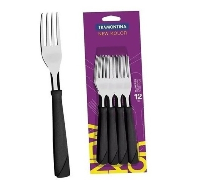 TENEDOR PLASTICO NEW COLOR B X 12