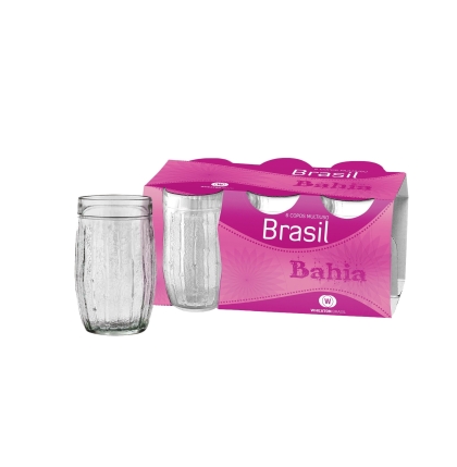 VASO VIDRIO BAHIA E X 6