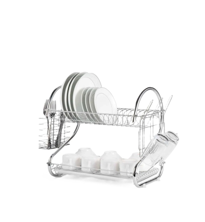 ESCURRE VAJILLA DOBLE + BANDEJA + CUB 43 X 24