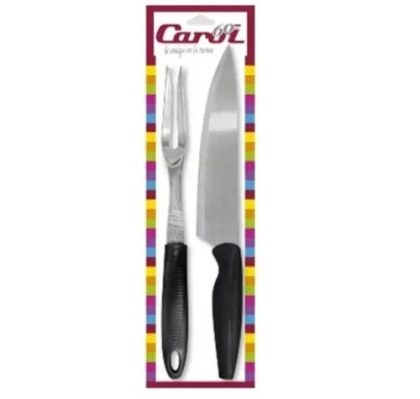SET ASADO CUCHILLA + TENEDOR 20 CM