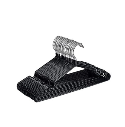 PERCHA ACERO GOMA X 3