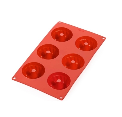 MOLDE SILICONA MUFFINS SAVARIN 6