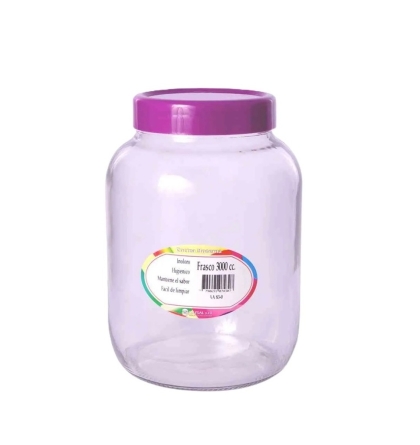 FRASCO VIDRIO ALLEGRA 3000 CC