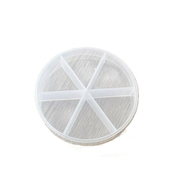 PASTILLERO PLASTICO REDONDO 6 DIV