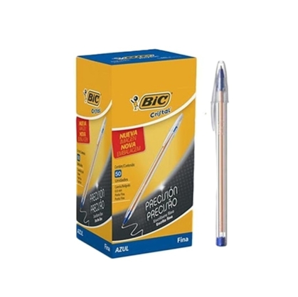 BOLIGRAFO BIC CRISTAL FINO AZUL