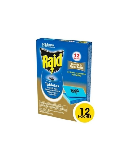 RAID TABLETAS X 12