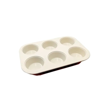 MOLDE TEFLON CERAMICO MUFFINS 6 CAV