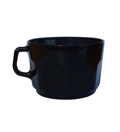 TAZON VIDRIO FACETADO NEGRO