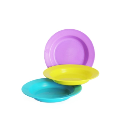 PLATO PLASTICO HONDO SATINA