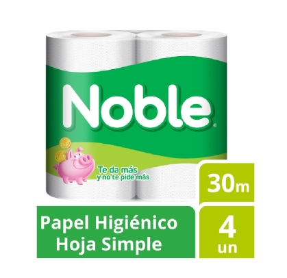 PAPEL HIG NOBLE SH 30 MT X 4 ROLLO
