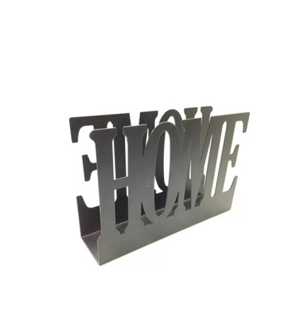 SERVILLETERO METAL NEGRO HOME