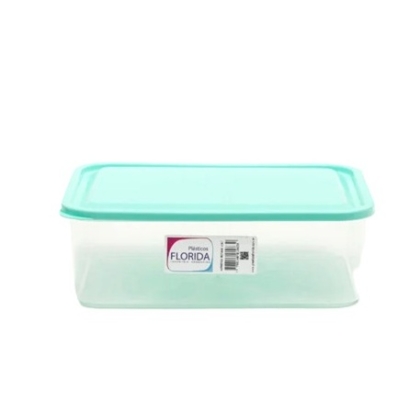 HERMETICO PLASTICO RECTANGULAR FLOR 8 LT