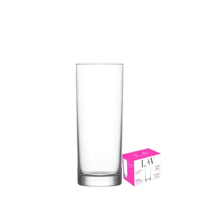 VASO VIDRIO ADA T/L X 6