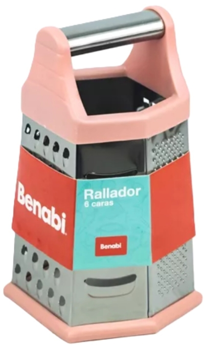 RALLADOR ACERO CH 6 CARA BASE GOMA