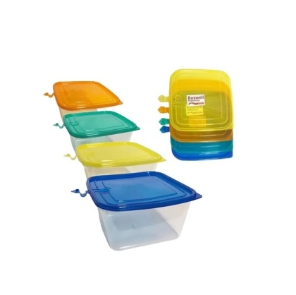 HERMETICO PLASTICO CUADRADO ROSW 2000 ML