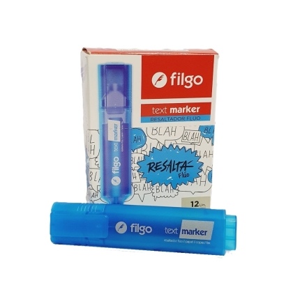 RESALTADOR TEXT MARKER CELESTE FLUOR