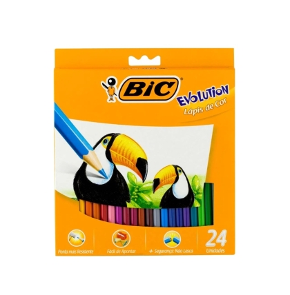 LAPIZ COLOR EVOLUTION BIC E X 24
