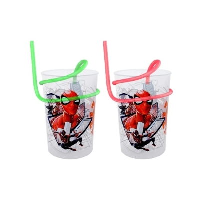 VASO PLASTICO JUNIOR SPIDERMAN