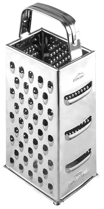 RALLADOR ACERO 4 CARAS 23 X 10 X 8 CM