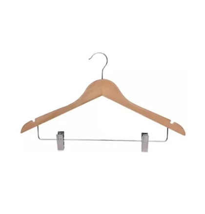 PERCHA MADERA LUSTRADA + GANCHO