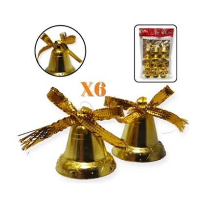 CAMPANITAS NAVIDAD B X 6