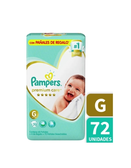 PAÑAL PAMPERS PC SUAVE XXG 54