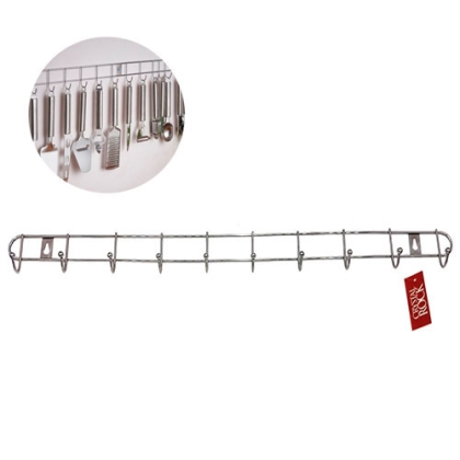 SOPORTE CROMADO 10 GANCHOS