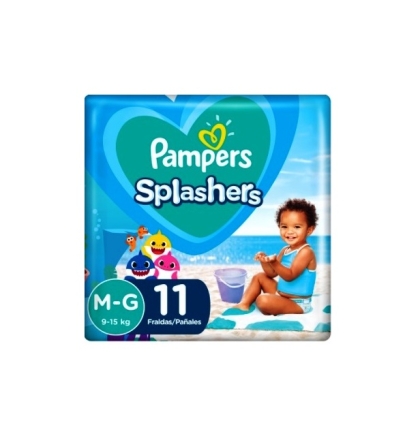 PAÑAL PAMPERS SPLASHER M-G 11