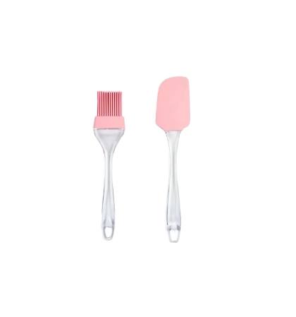ESPATULA Y PINCEL SILICONA ACRILICO 25 CM
