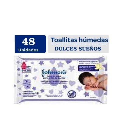 TOALLITA HUMEDA JOHNSONS D-SUEÑOS 48