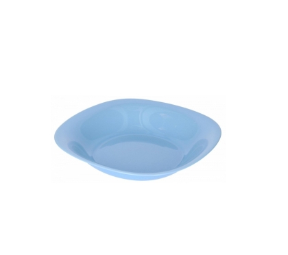 PLATO VIDRIO CARINE BLUE HONDO
