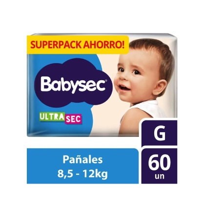 PAÑAL BABYSEC ULTRA SOFT HP G 60