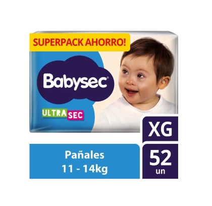 PAÑAL BABYSEC ULTRA SOFT HP XG 52