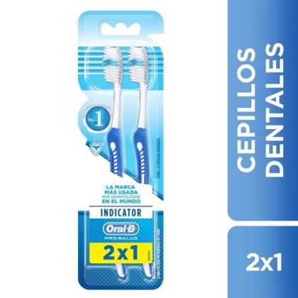 CEPILLO DENTAL ORAL B CLEAN MEDIANO 2 X 1
