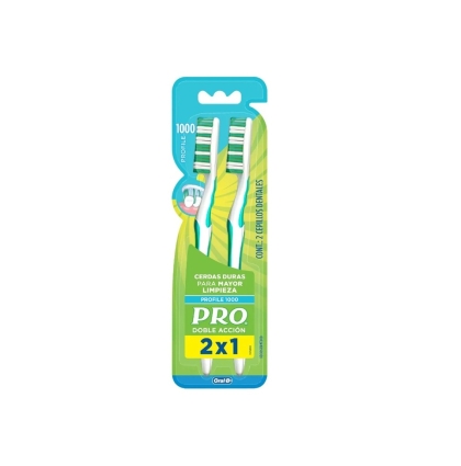 CEPILLO DENTAL PRO DOBLE ACCION 2 X 1 