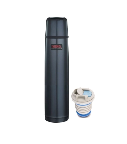 TERMO ACERO BOTON MATERO 1 LT AZUL