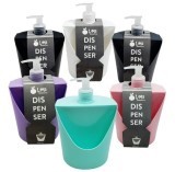 DOSIFICADOR PLASTICO + PORTA ESPONJA LIMA 