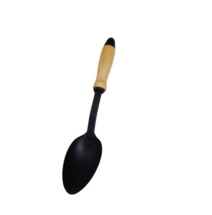 CUCHARA GUISO NYLON MANGO MADERA TK