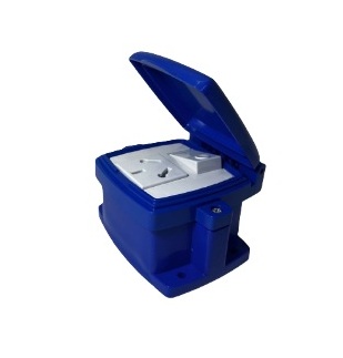 CAHA CAPSULADA EXTERIRO 1 TOMA + 1 LLAVE