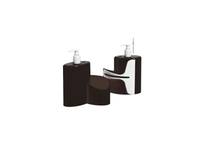 DISPENSER PLASTICO JABON 600 ML + ESCOBILLA 