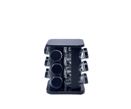 ESPECIERO ACERO NEGRO 12 CAV + BASE GIRATORIA