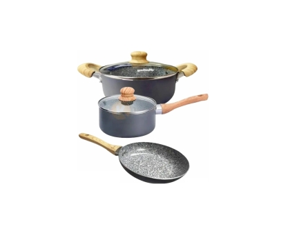 BATERIA CERAMICA GRANITO 5 PIEZAS