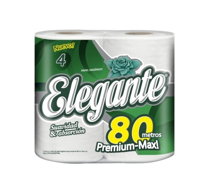 PAPEL HIG ELEGANTE SH 4 R X 80 MT 