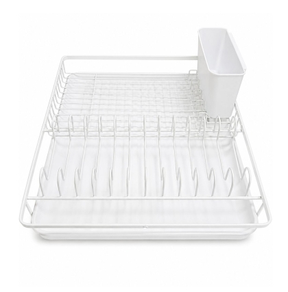ESCURRE VAJILLA ACERO BLANCO 44 X 13 CM