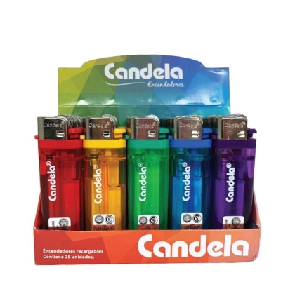 ENCENDEDOR TRANSPARENTE CANDELA 